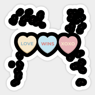 love wins xoxo Sticker